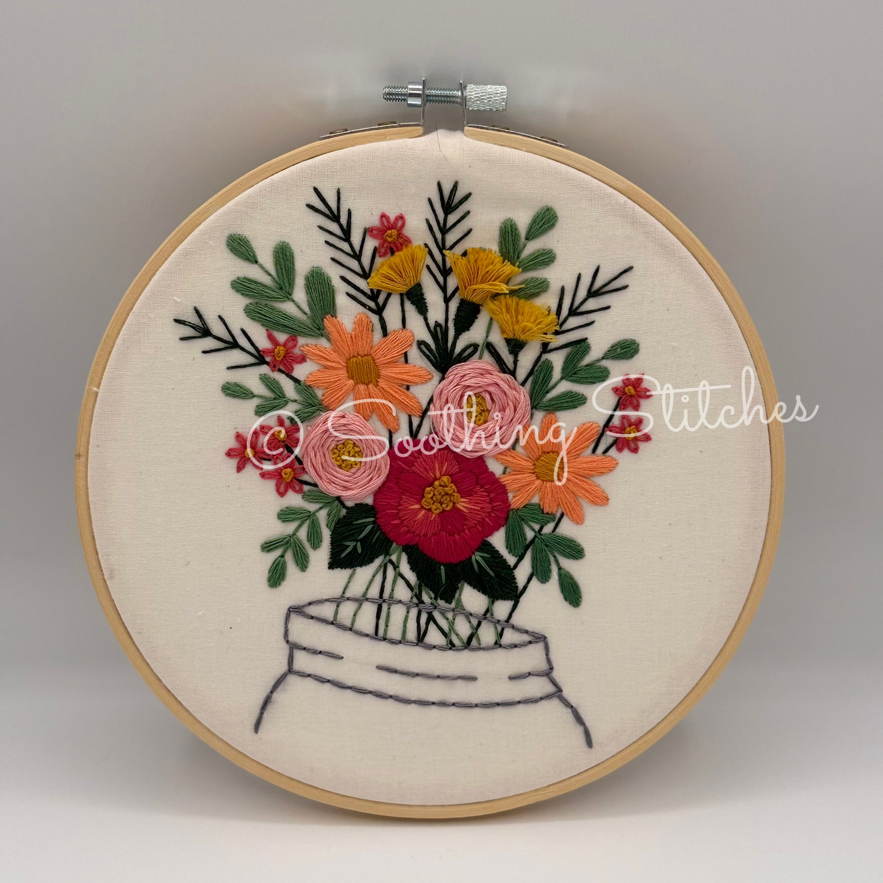 End of Summer Finished Hoop