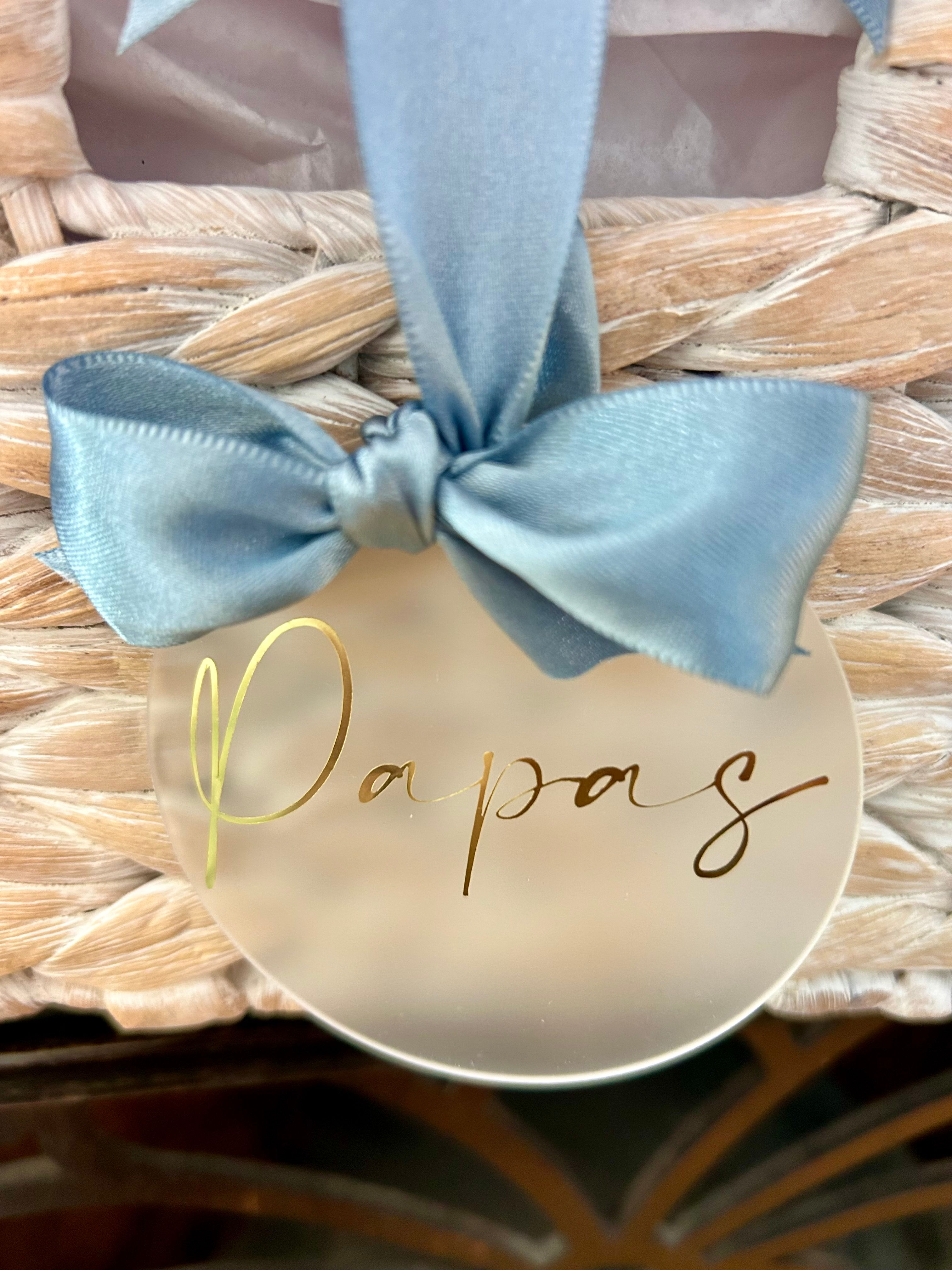 Round Acrylic Tag 3"