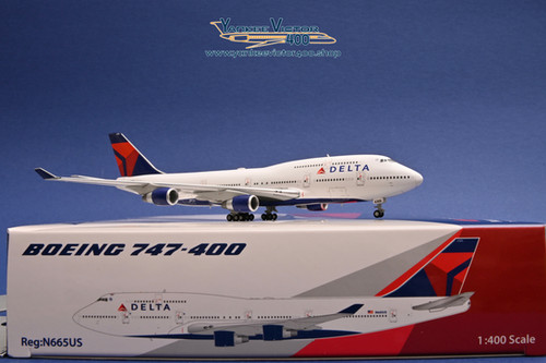 Delta 747-400 N665US HX Model 1:400 | yankeevictor400.shop