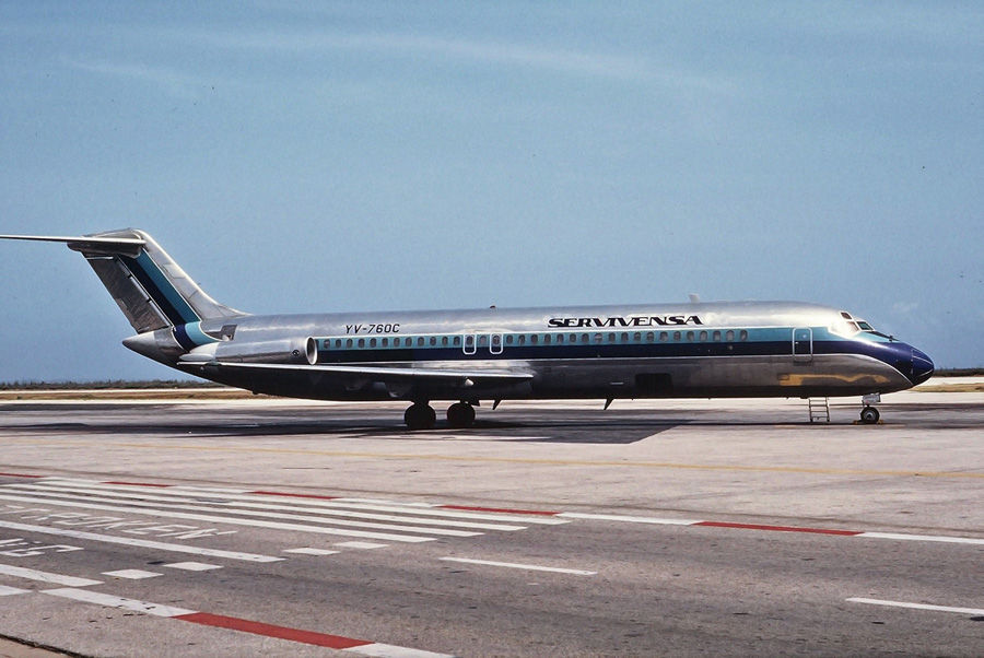 Servivensa DC-9 aircraft in Eastern Airlines Colors.