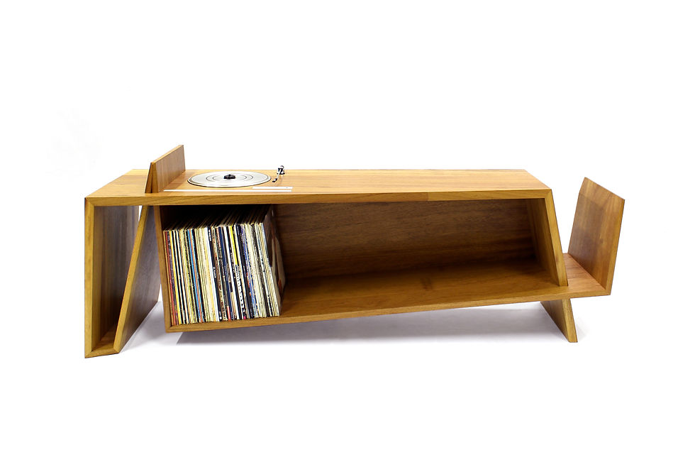 Thumbnail: #M.01tt  |  Folded Record Bureau with integrated turntable
