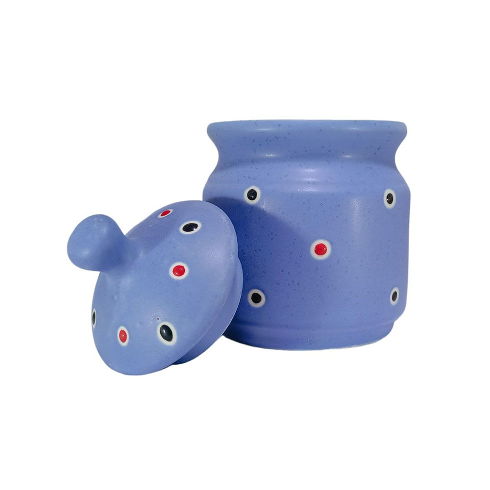 Blue Cylindrical Mini Jar With Colour Dot 1.jpg