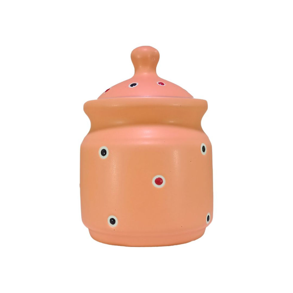 Orange Cylindrical Mini Jar With Colour Dot.jpg