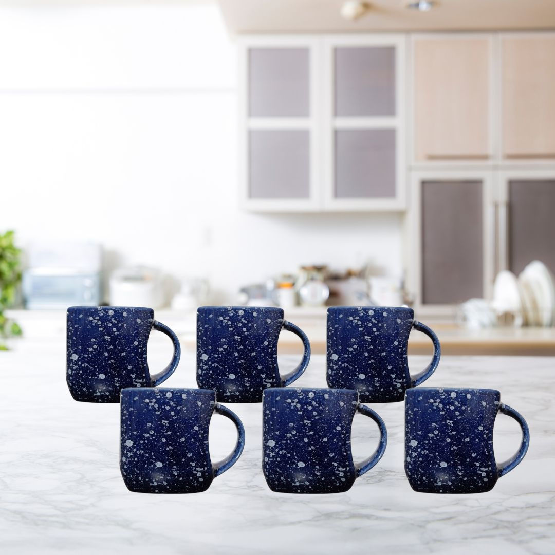 Royal Blue Medium Square Tea Cup Set of Six ATZMSTC001