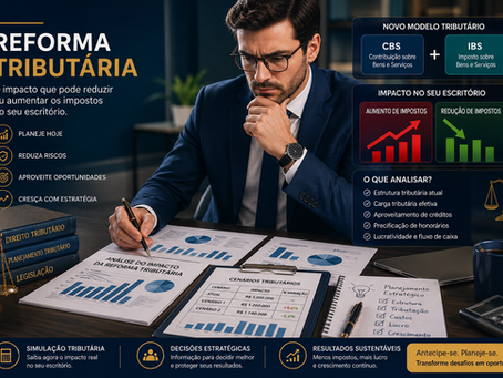 Impacto da Reforma Tributária Advogados: Como a Reforma Tributária Pode Reduzir ou Aumentar os Impostos do Seu Escritório