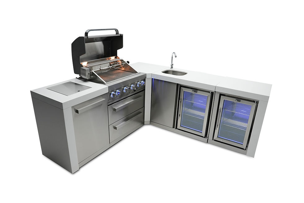Thumbnail: Stainless Steel Grill with Bar