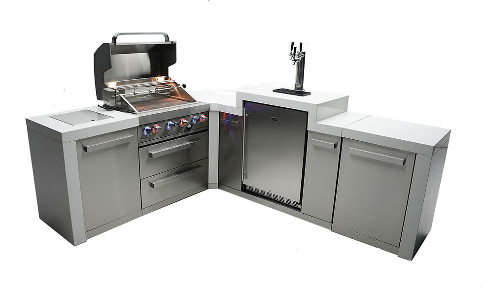 Thumbnail: Outdoor Grill with Kegerator