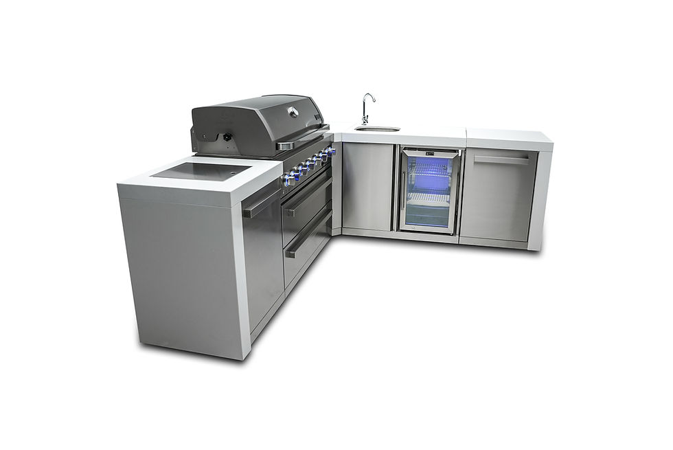 Thumbnail: Grill with Fridge Side View