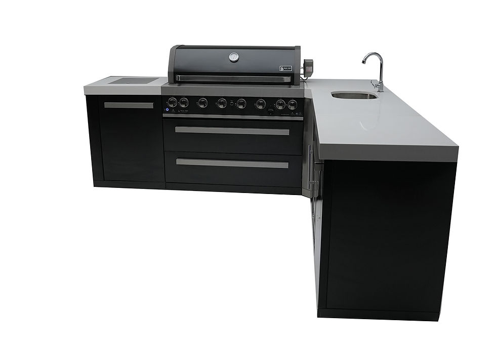 Thumbnail: Black Stainless Steel Outdoor Kitchen