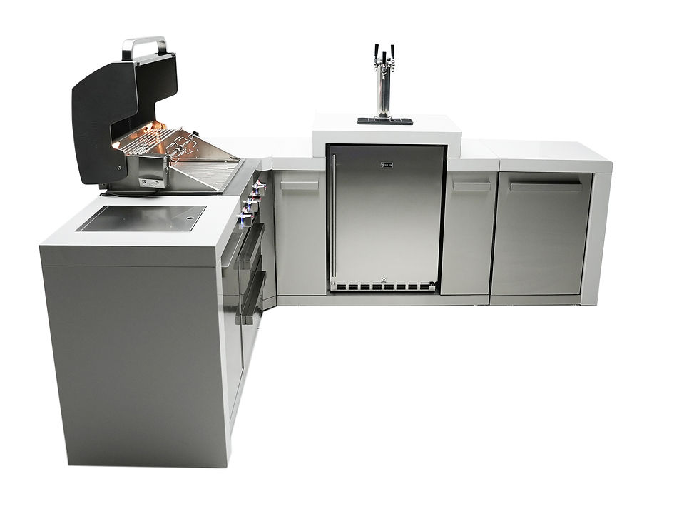Thumbnail: Outdoor Grill with Kegerator