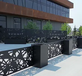 Commercial Railings and Planters