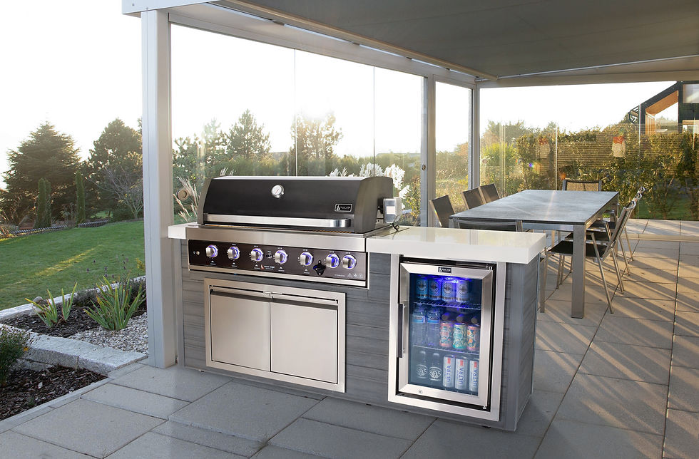 Thumbnail: 6-Burner Art-wood Series Black Stainless Steel