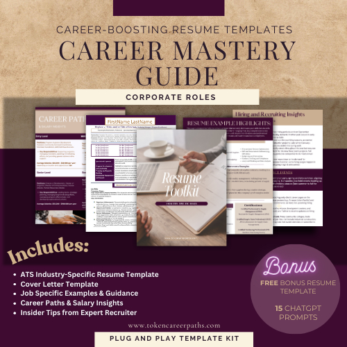 Corporate and General Roles Resume Template & Career Mastery Guide Toolkit