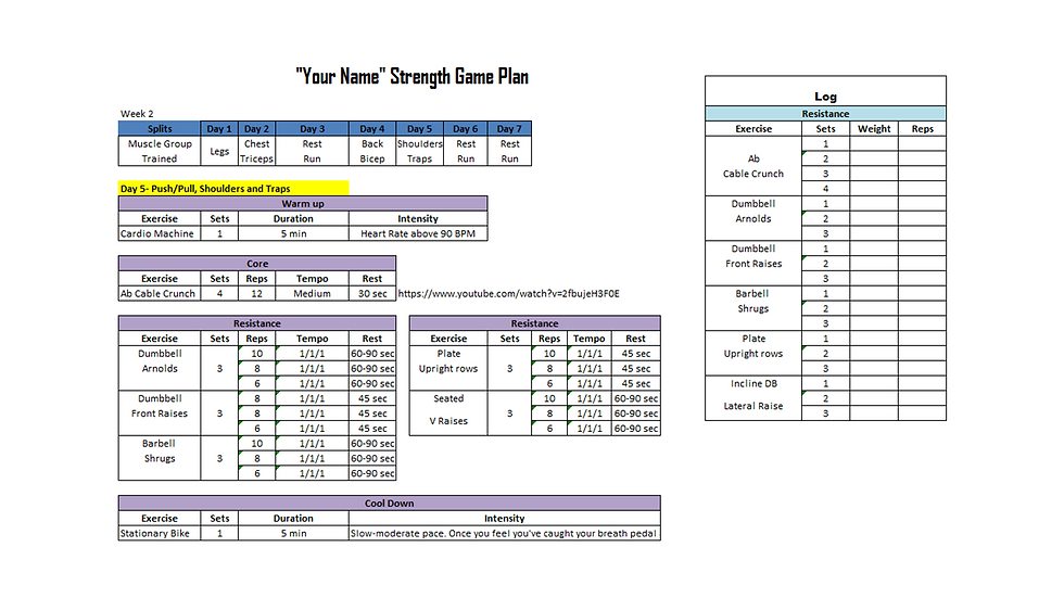 game Plan Example 3