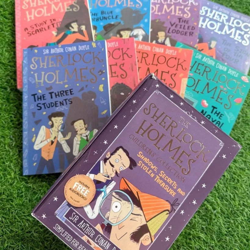 ภาพขนาดย่อ: หนังสือภาษาอังกฤษ The Sherlock Holmes ชุด 10 เล่ม -- หนังสือสำหรับเด็ก