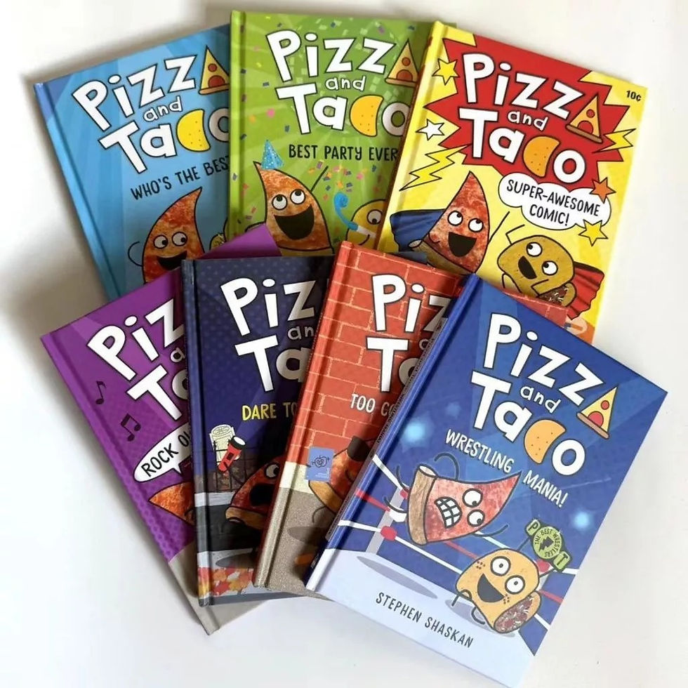 ภาพขนาดย่อ: การ์ตูนภาษาอังกฤษ Pizza and Taco 8 เล่ม
