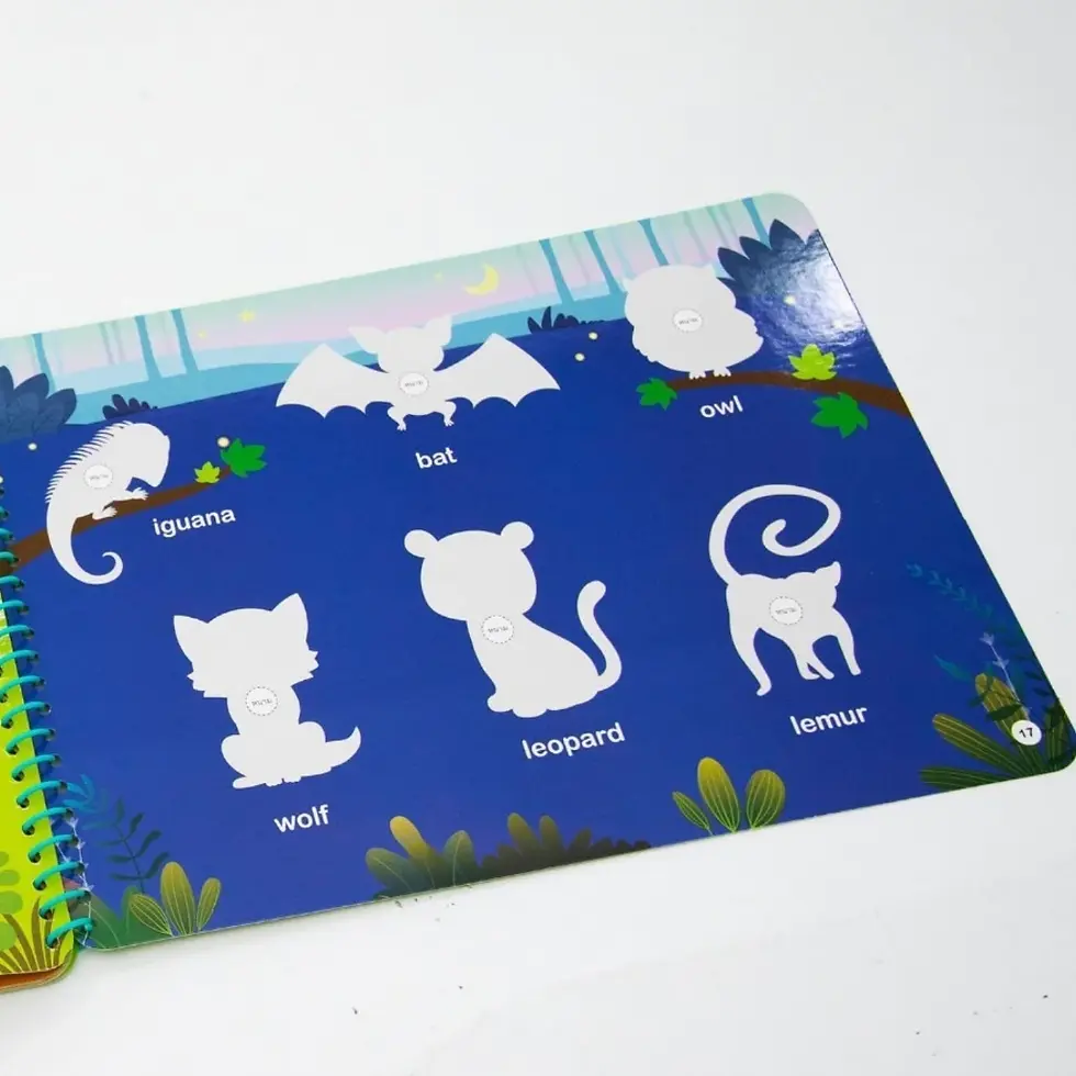 ภาพขนาดย่อ: 100 Animals - 150 Pieces Shadow matching จับคู่ภาพและเงาพร้อมคำศัพท์