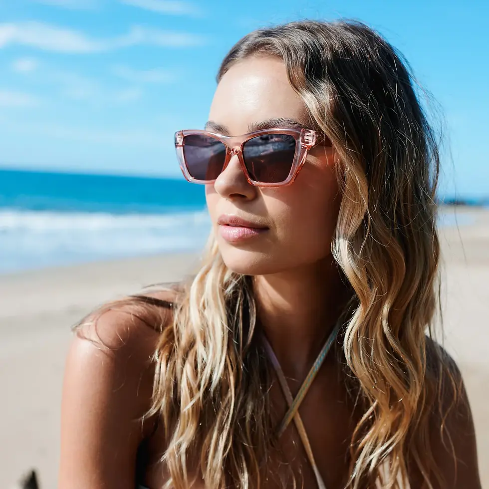 Thumbnail: I-Sea Sunglasses Cate - Watermelon/Plum Model 2