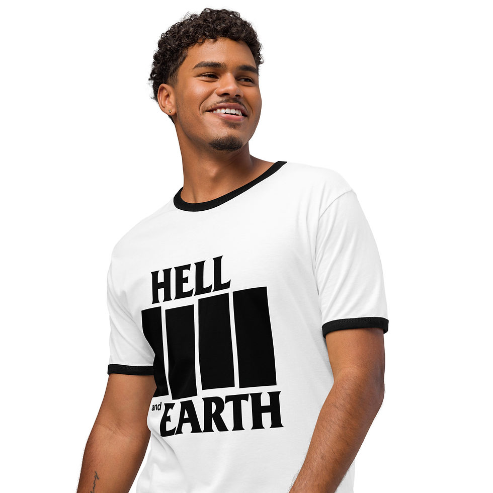 Thumbnail: Hell and Earth FLAG retro t-shirt