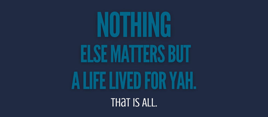 TRUST in YAH - LIVE for YAH