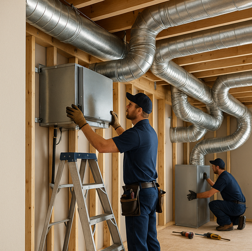 Unico System HVAC installation 