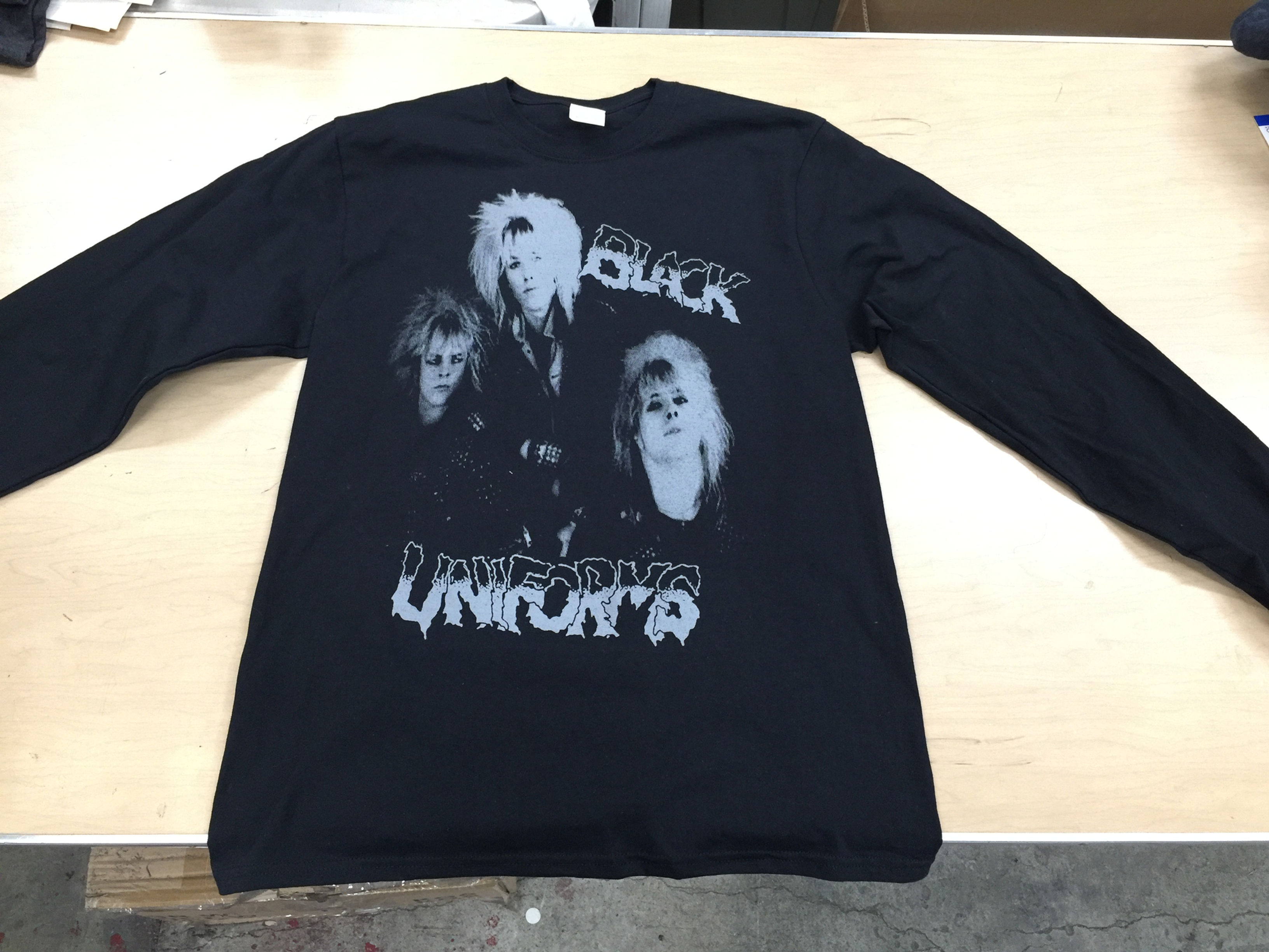 Black Uniforms Long Sleeve Shirt