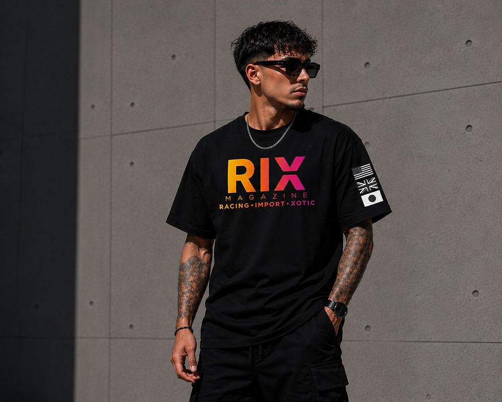 Thumbnail: RIX Crewneck T-Shirt Slogan BLK