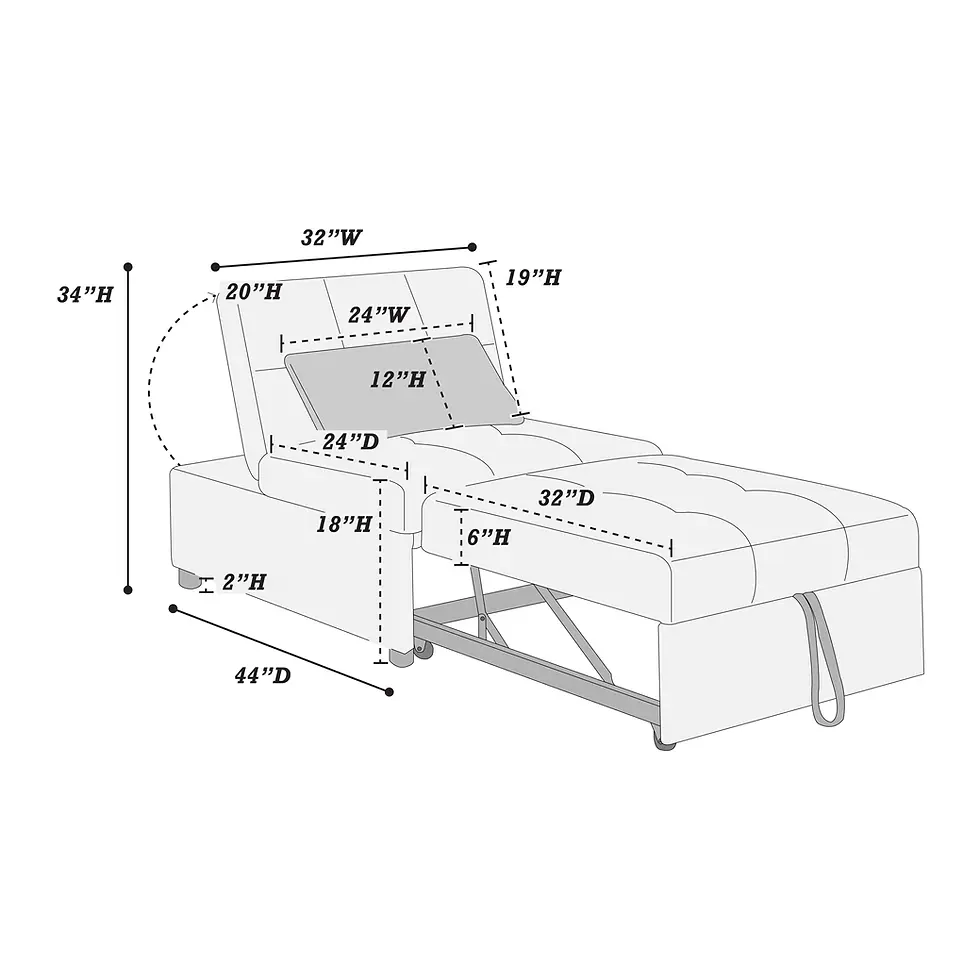 Thumbnail: F8549 Convertible Sofa