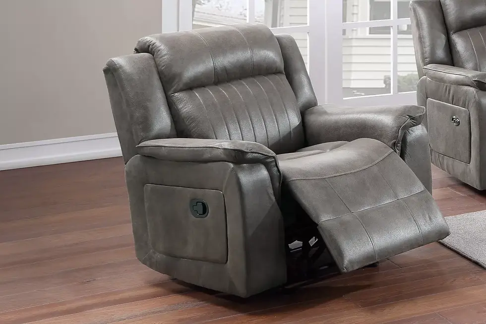 Thumbnail: Slate Blue Reclining Sofa & Loveseat