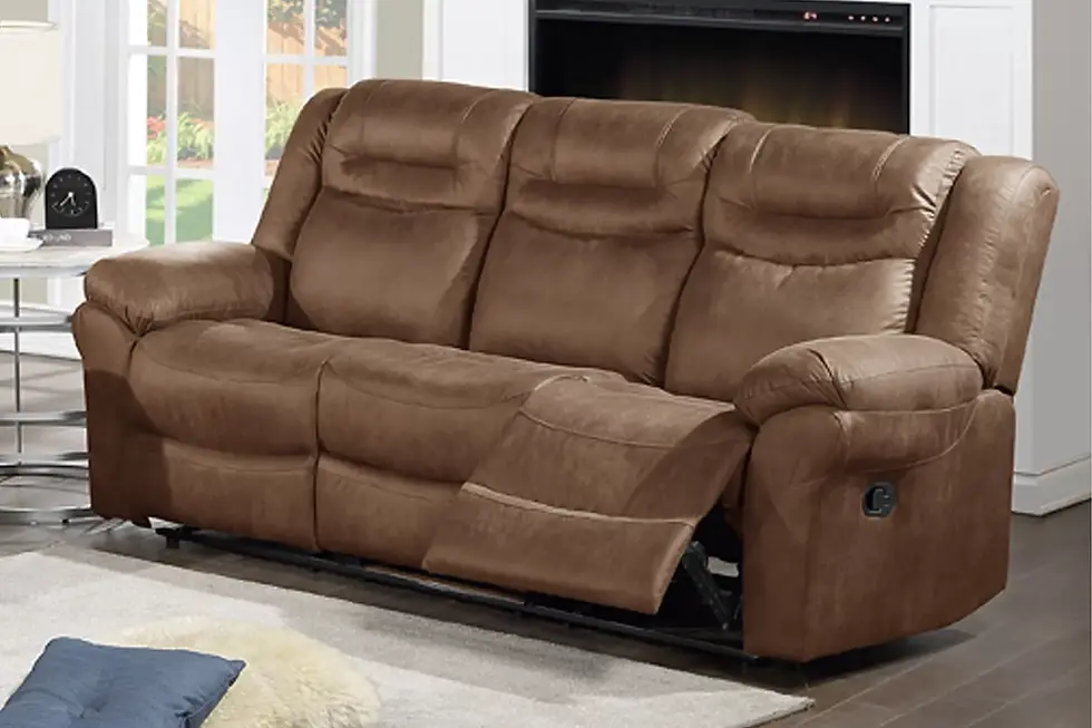 Thumbnail: Brown Power Reclining Sofa & Loveseat