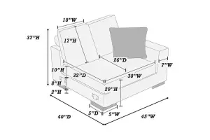 Thumbnail: F8592 Right Arm Facing Chair