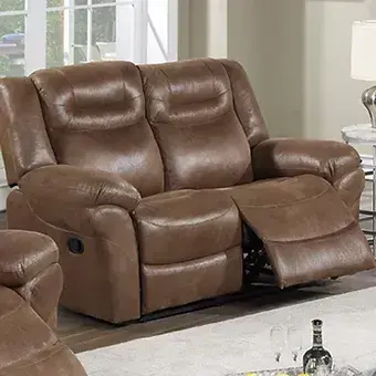 Thumbnail: Brown Power Reclining Sofa & Loveseat