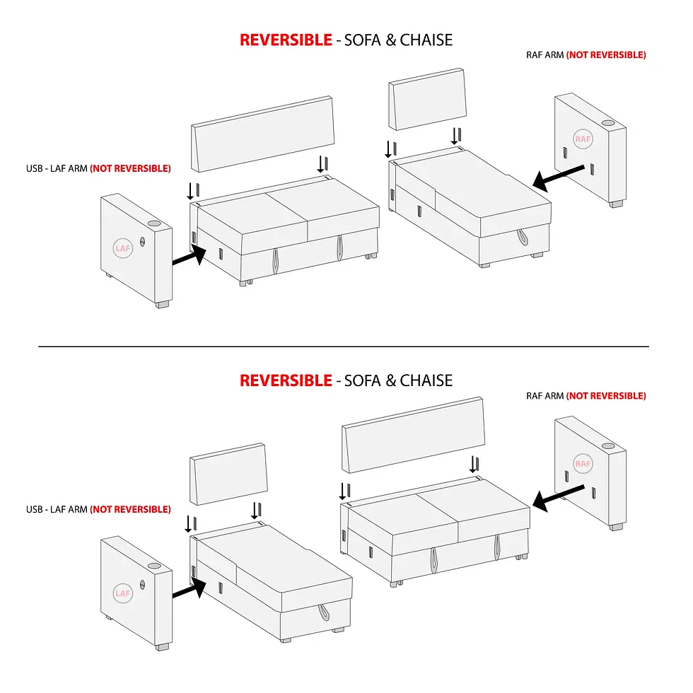 Thumbnail: F8572 2-PC CONVERTIBLE SECTIONAL