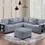 Thumbnail: F8495 4-Piece Sectional Set W/ Ottoman
