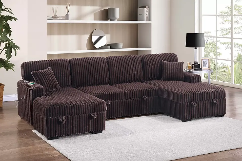Thumbnail: F8582 3-Piece Convertible Sectional
