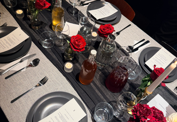 Multi-course Mexican dinner served at an intimate private event in Berlin