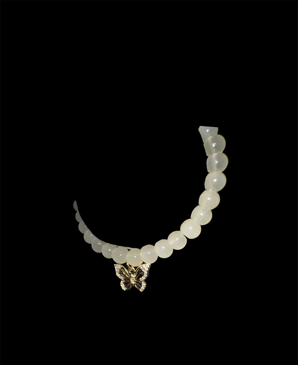 Thumbnail: Colorless - Golden Beaded Bracelet 