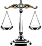 scale of justice icon with transparent b