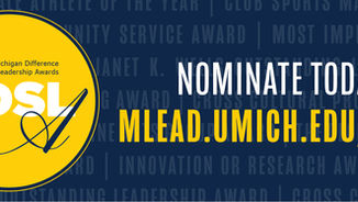 Michigan Difference Student Leadership Awards - Nominate today!