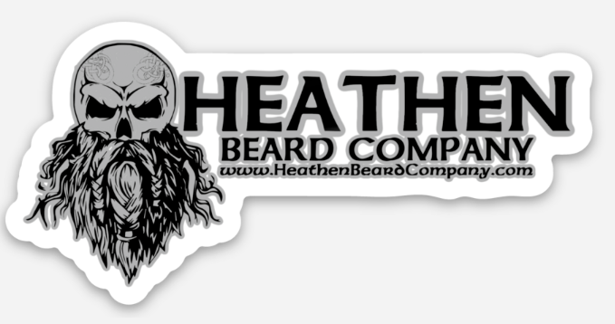Heathen Beard Company Vinyl Sticker