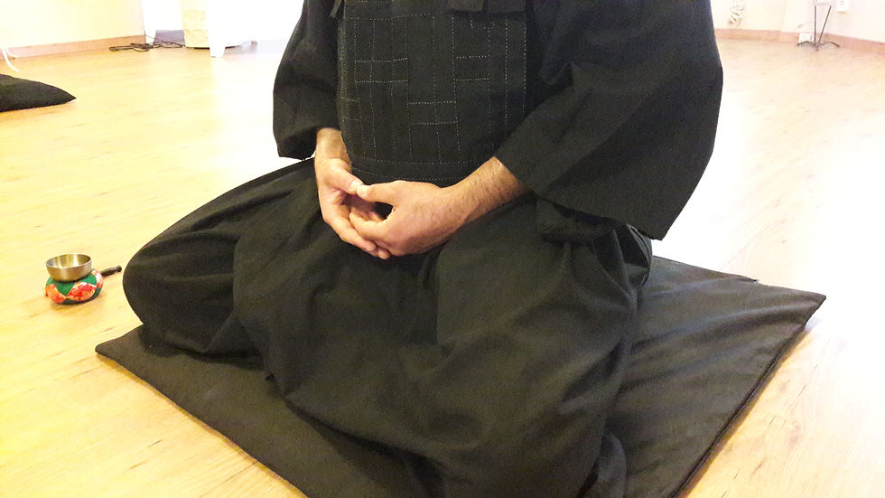 postura de zazen