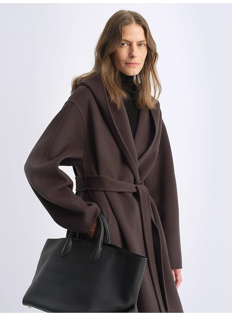 Thumbnail: Fireladyfur Women's Hooded Cape | Australian Wool & Cashmere Blend"Magic World"