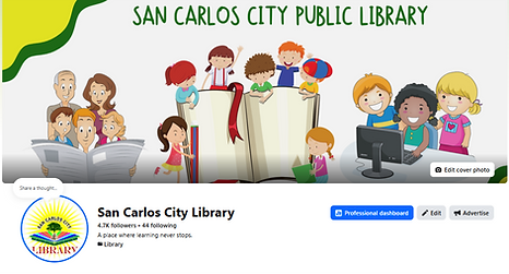SAN CARLOS CITY LIBRARY OFFICIAL FACEBOOK PAGE