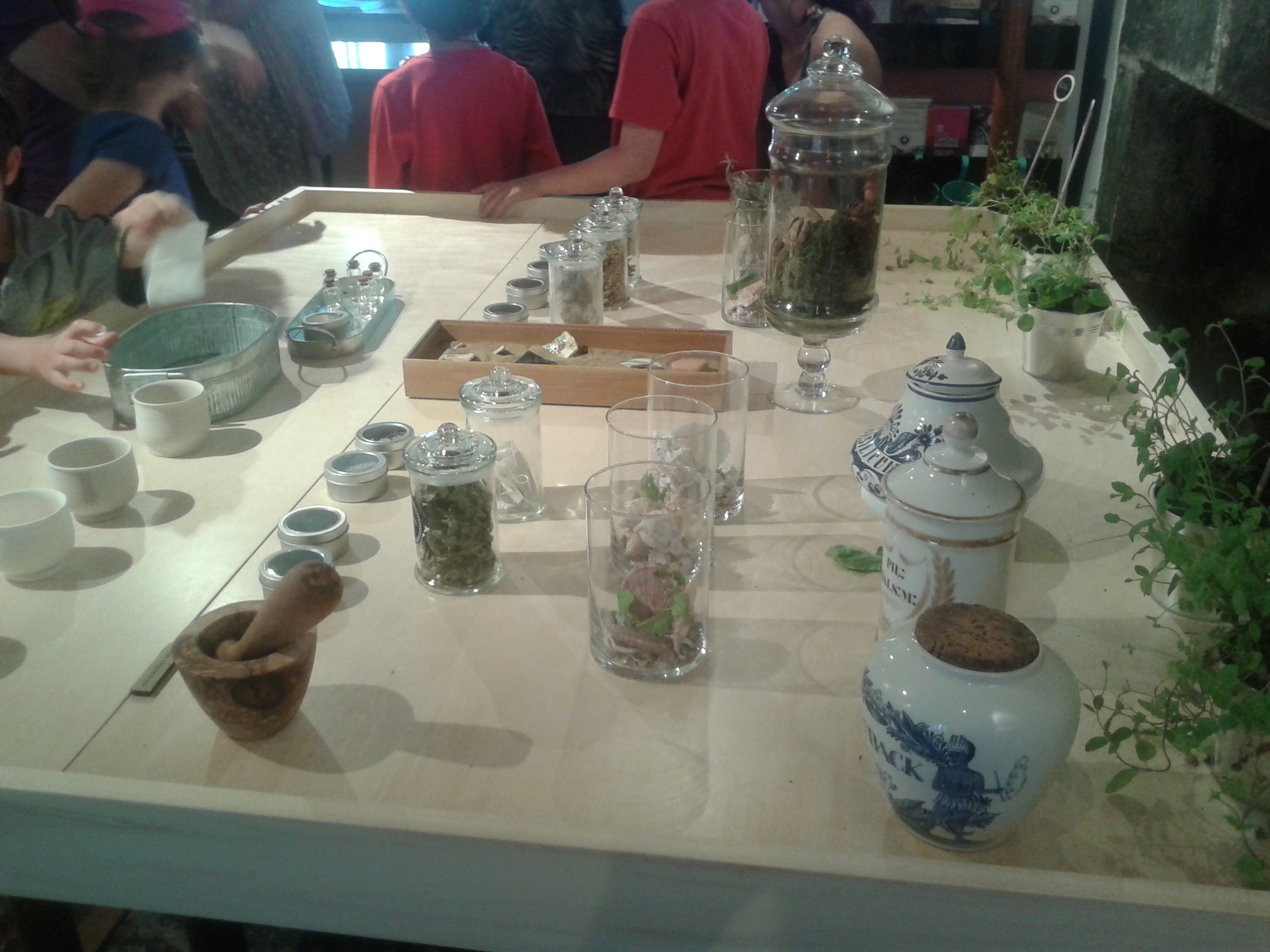 La table multisensorielle.