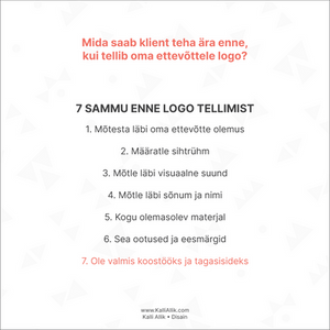 Enne logo tellimist