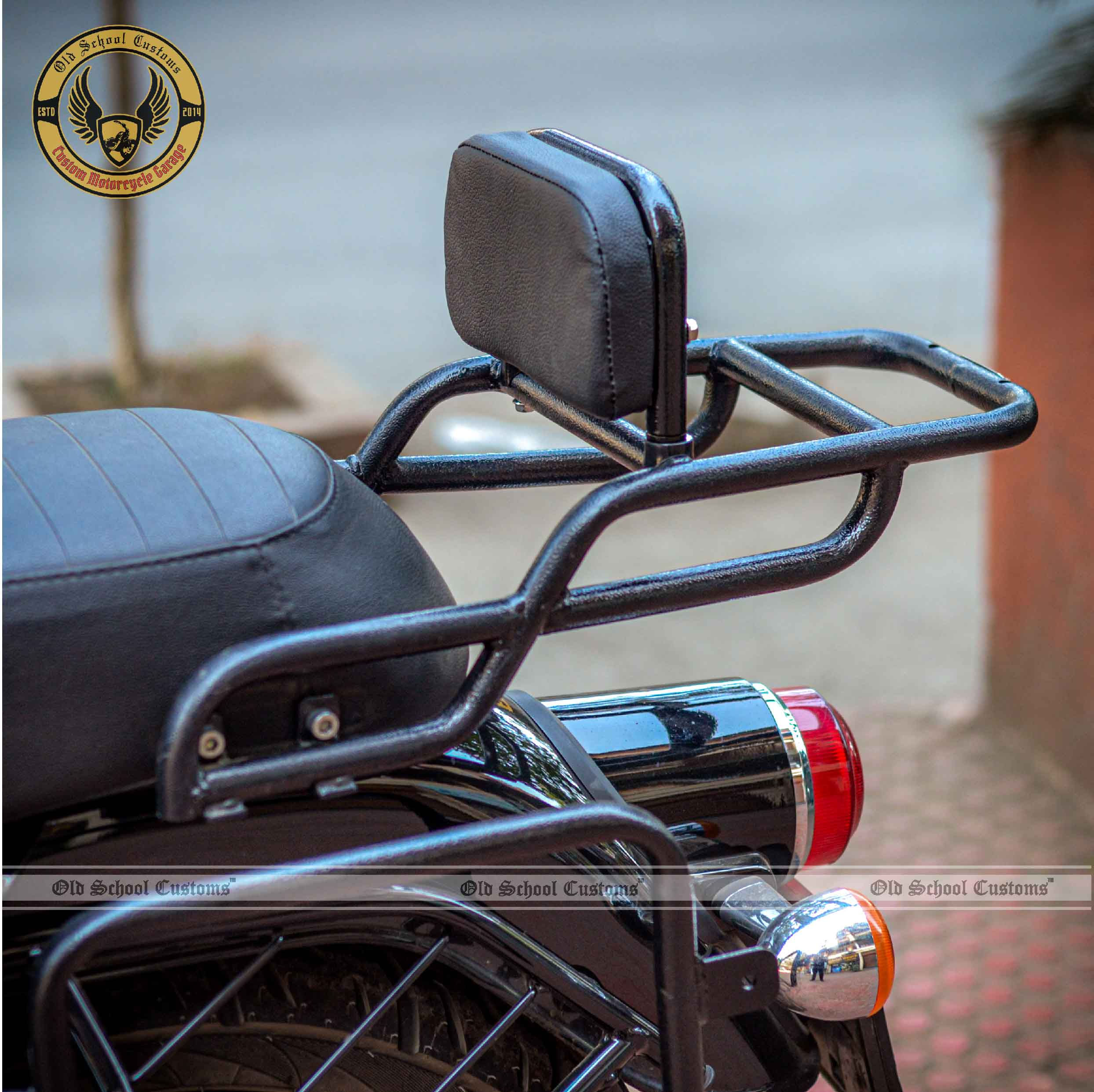 Saddle Stay & Top Rack with backrest for Royal Enfield Bullet