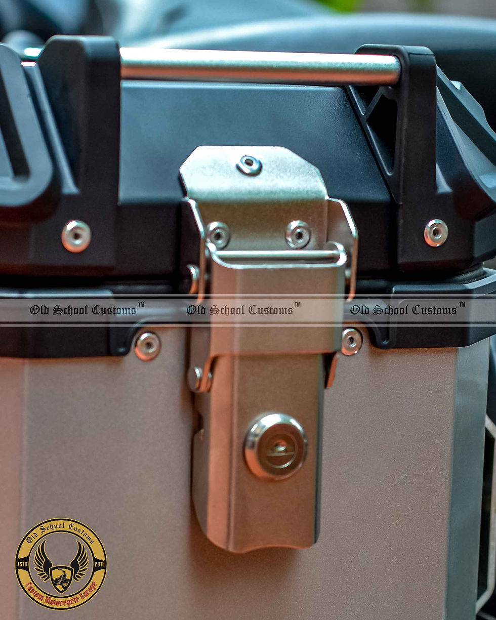 Miniatura: Wanderer Motorcycle Pannier Boxes for Royal Enfield Interceptor 650