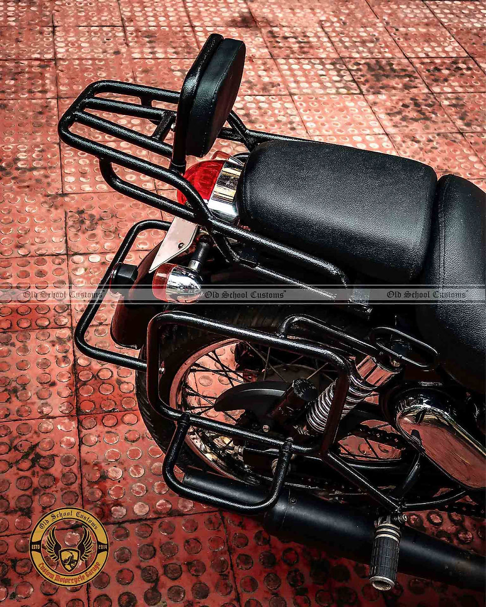 Miniatura: Saddle Stay & Top Rack with Backrest for Royal Enfield Thunderbird
