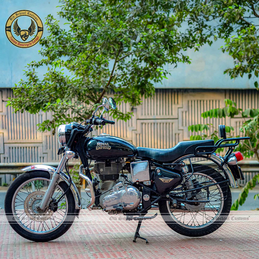 Miniatura: Top Rack with Backrest for Royal Enfield Bullet