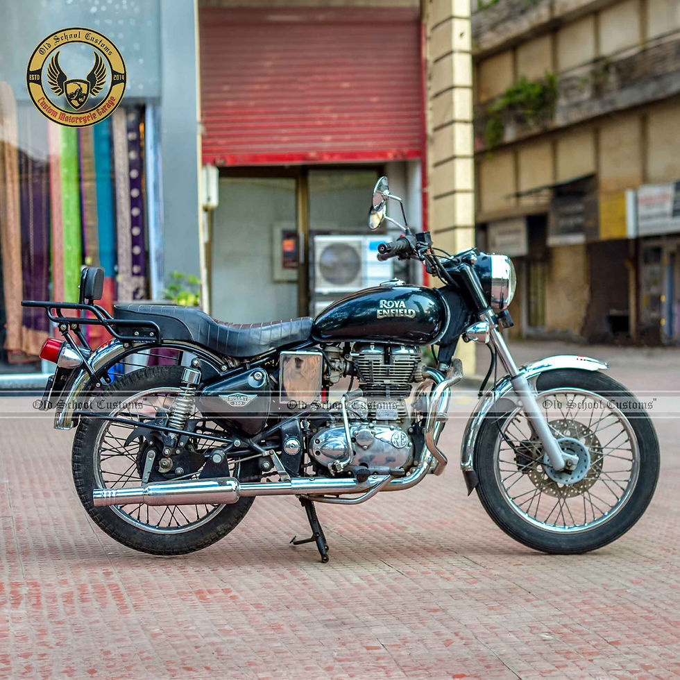 Top Rack with Backrest for Royal Enfield Bullet
